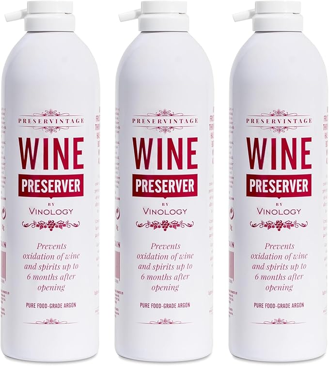 Preservintage Wine Preserver - Professional Standard Pure Argon in an Easy to use Lightweight aerosol can - 9L
