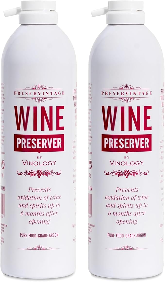Preservintage Wine Preserver - Professional Standard Pure Argon in an Easy to use Lightweight aerosol can - 9L
